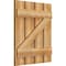 Ekena Millwork Spaced Board-n-Batten Shutters w/Z-Bar, Rough Sawn Western Red Cedar, 23W x 27H, PR RBS06Z23X027RWR - alternate 5